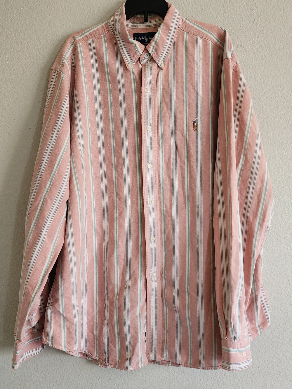 Ralph Lauren Pink Stripe Button-Down Shirt